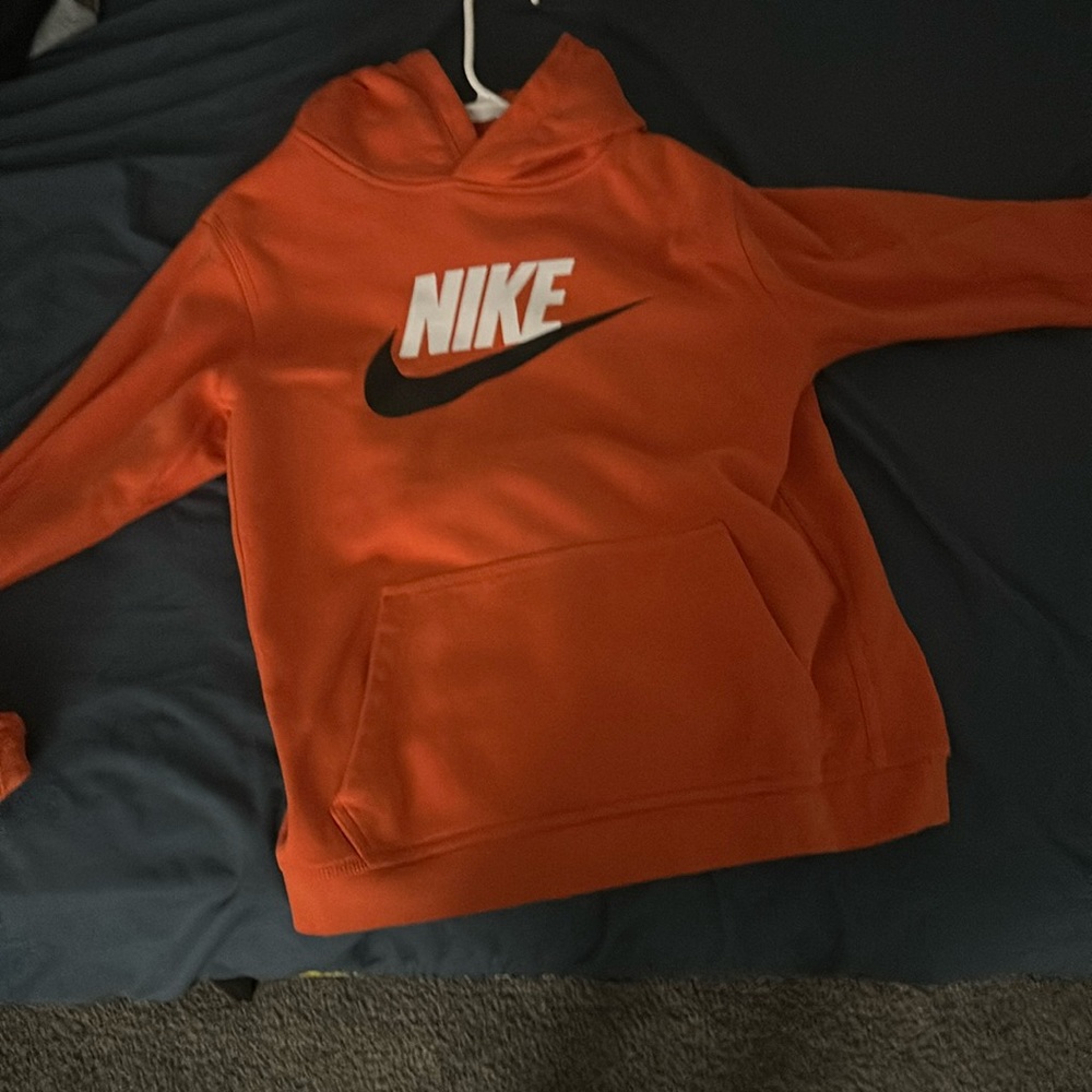 Orange Nike hoodie